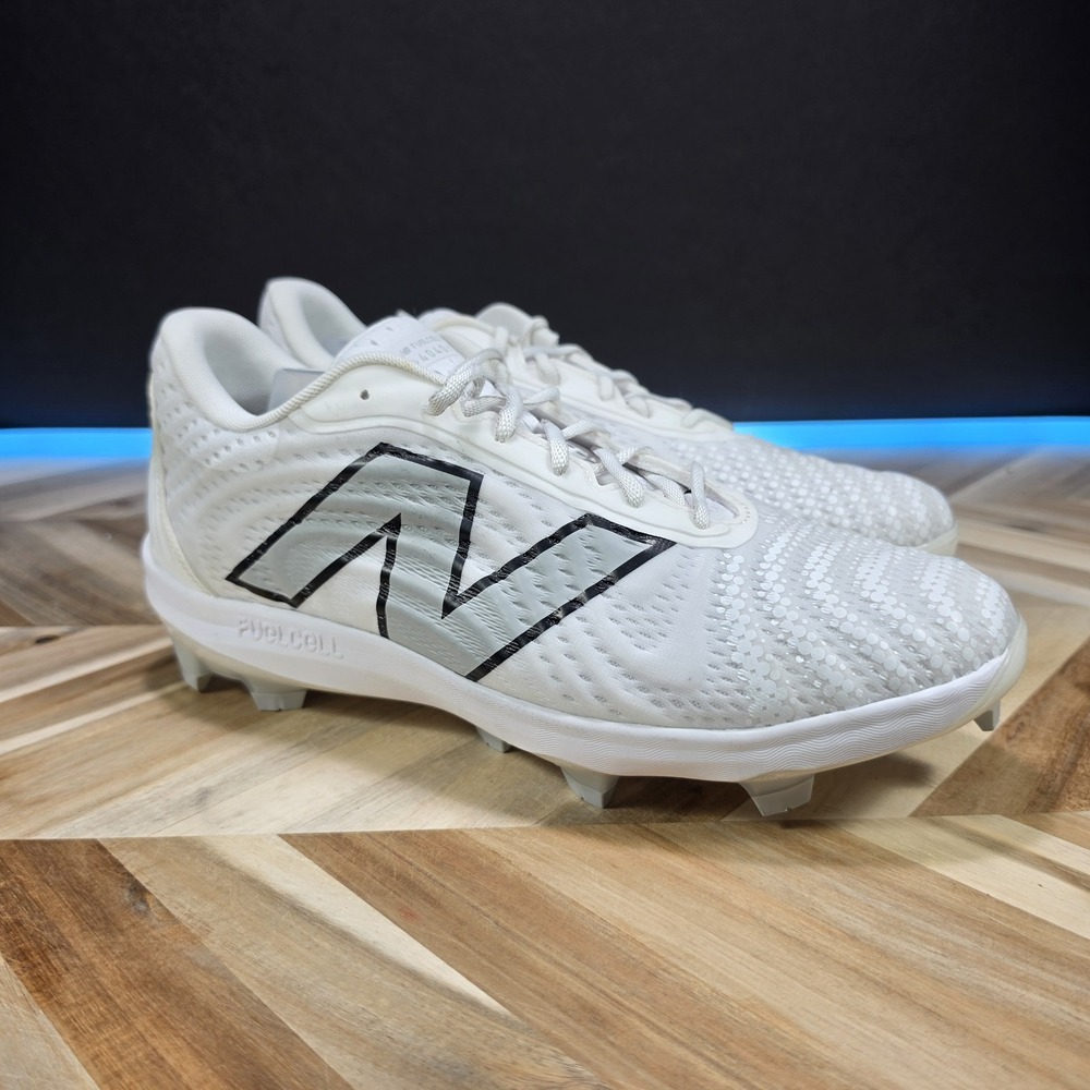 New Balance FuelCell 4040v7 PL4040W7 Mens 12.5 White Molded Baseball Cleats